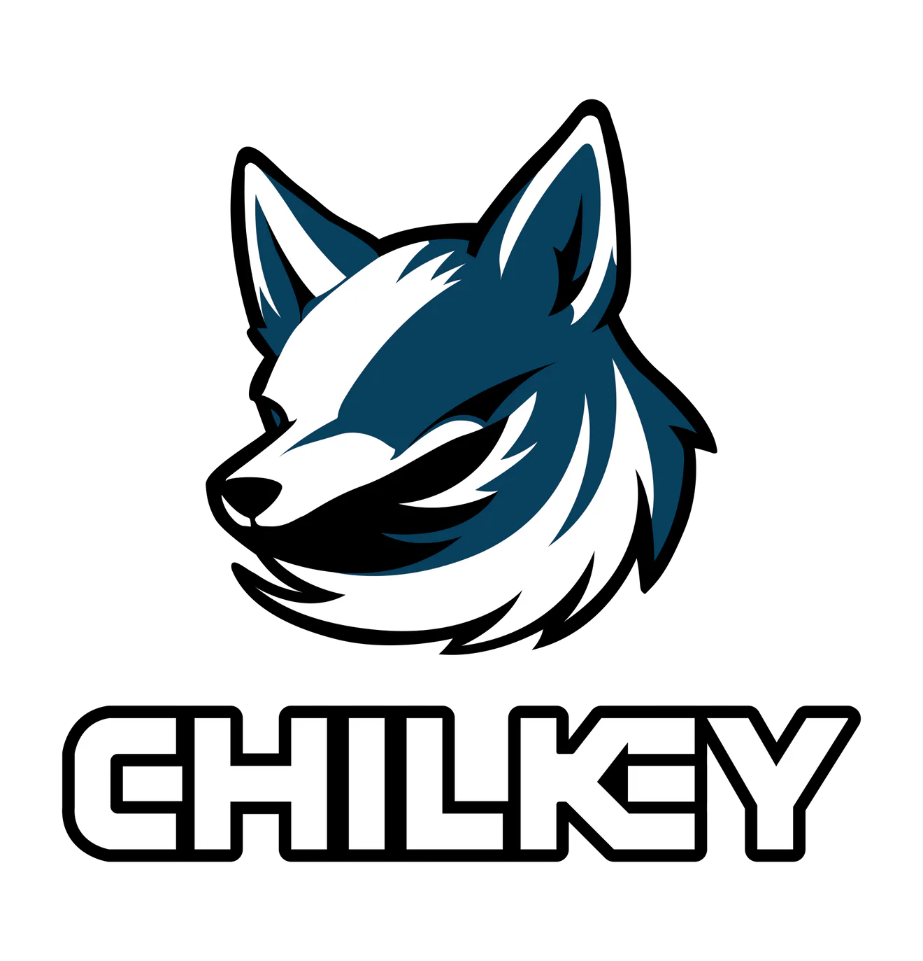 Chilkey Arctic Fox Mascot Logo - High Performance Gaming Peripherals